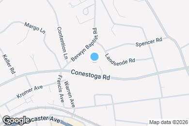 Map image of the property - 411 W Conestoga Rd