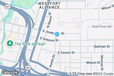 Map image of the property - 603 E Grayson St
