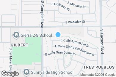 Map image of the property - 2057 E Calle Arroyo Lindo