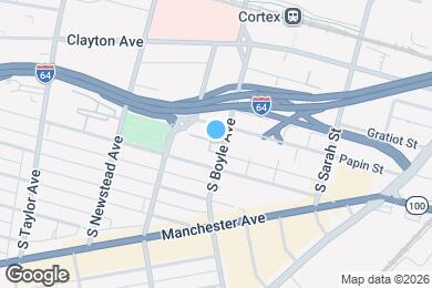 Map image of the property - 923 S Boyle Ave