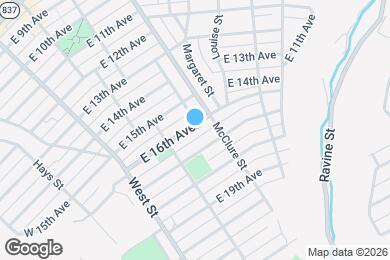 Map image of the property - 234 E 16th Ave