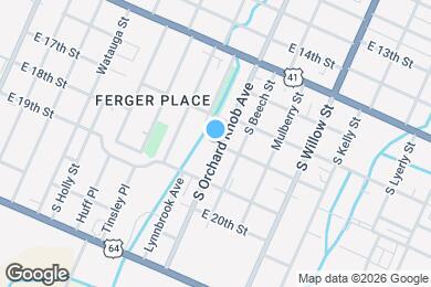 Map image of the property - 1713 S Orchard Knob Ave