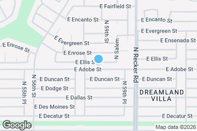 Map image of the property - 5831 E Ellis St