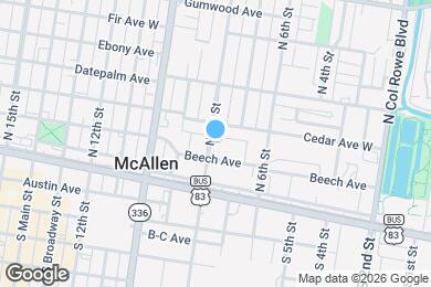 Map image of the property - 208 N 8th St