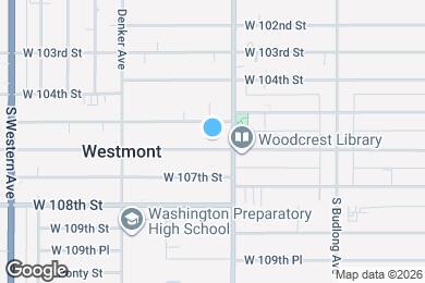 Map image of the property - 1423 W 106th St