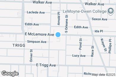 Map image of the property - 605 E McLemore Ave