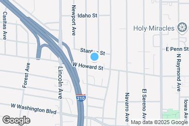 Map image of the property - 283 W Howard St