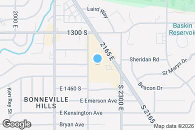 Map image of the property - 1400 S Foothill Dr