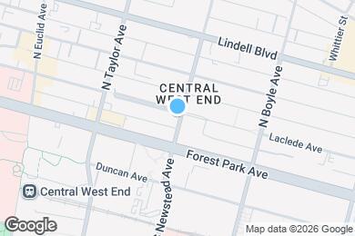 Map image of the property - 4400 Laclede Ave