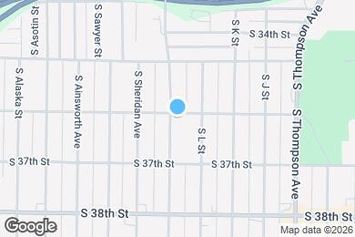 Map image of the property - 3601 S M St