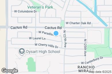 Map image of the property - 12717 W Paradise Dr