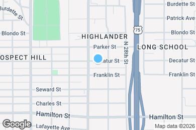 Map image of the property - 2921 Decatur St