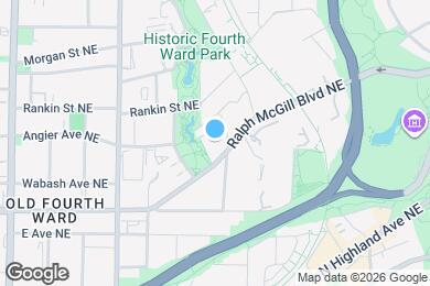Map image of the property - 720 Ralph McGill Blvd NE