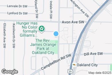 Map image of the property - 1263 Oakland Dr SW