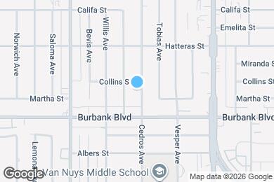 Map image of the property - 5643 Cedros Ave