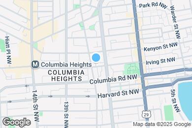 Map image of the property - 1023 Irving St NW