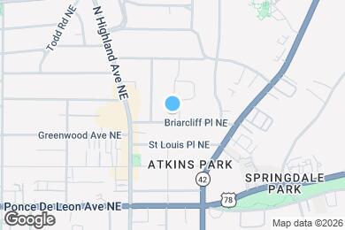 Map image of the property - 1126 Briarcliff Pl NE