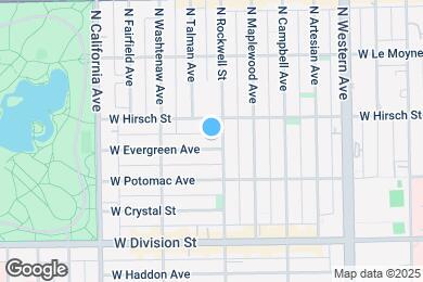 Map image of the property - 2608 W Evergreen Ave