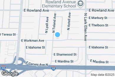 Map image of the property - 1229 E Workman Ave