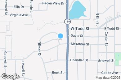 Map image of the property - 1101 Tillman Dr