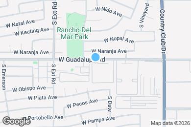 Map image of the property - 623 W Guadalupe Rd