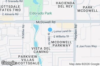 Map image of the property - 7801 E Loma Land Dr