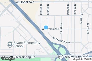 Map image of the property - 8301 W Carmen Ave