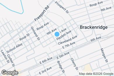 Map image of the property - 807 Hazlett Ave