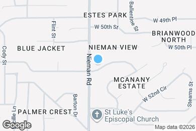 Map image of the property - 11020 W 51st Terrace