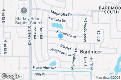 Map image of the property - 8500 Jacaranda Ave