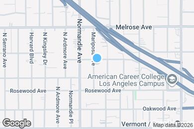 Map image of the property - 562 N Mariposa Ave