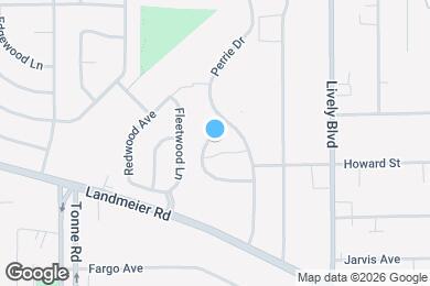 Map image of the property - 660 Perrie Drive