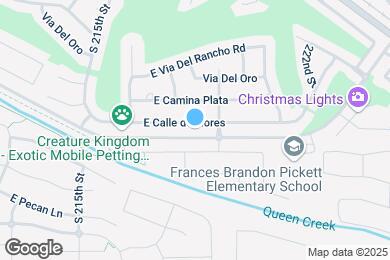 Map image of the property - 21791 E Calle de Flores