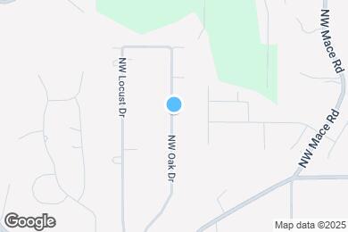 Map image of the property - 7411 NW Oak Dr