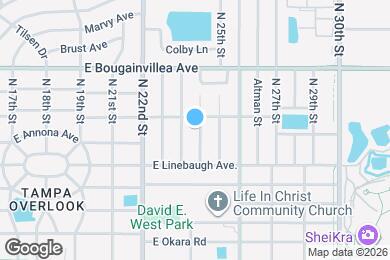 Map image of the property - 10016 N 24th St