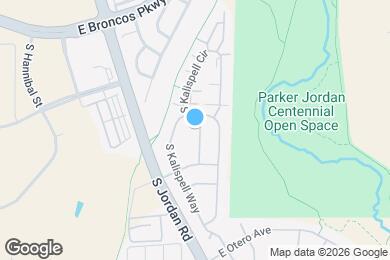 Map image of the property - 7925 S Kittredge St