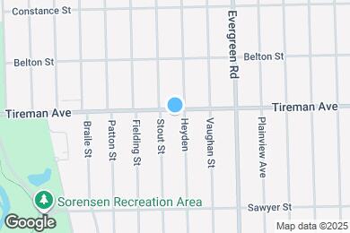 Map image of the property - 20221 Tireman Ave