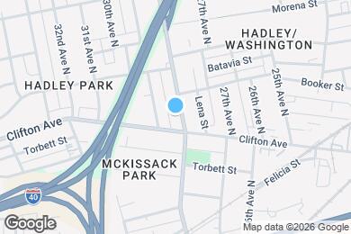 Map image of the property - 707 28th Ave N