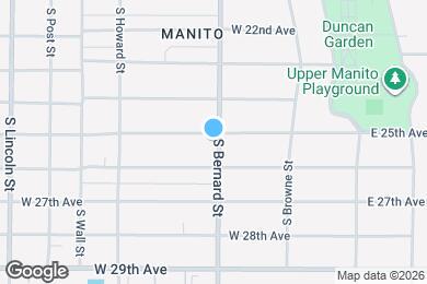 Map image of the property - 403 W 25th Ave