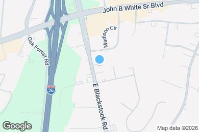 Map image of the property - 323 E Blackstock Rd