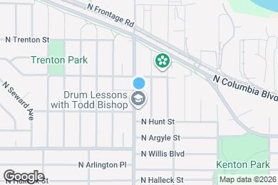 Map image of the property - 8808 N Peninsular Ave