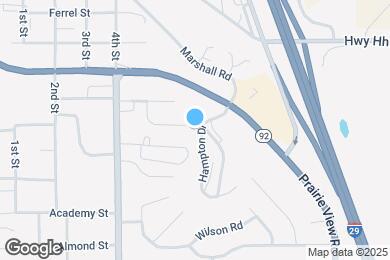 Map image of the property - 1102 Hampton Dr