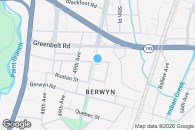 Map image of the property - 8713 Rhode Island Ave