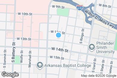 Map image of the property - 1318 W 13th St