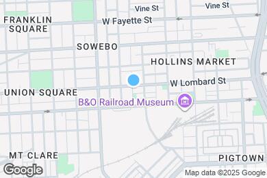Map image of the property - 1117 W Lombard St