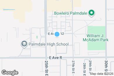 Map image of the property - Palmdale Terrace Apartments