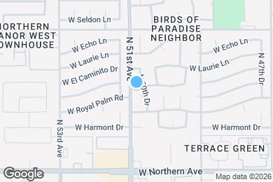 Map image of the property - 8332 N 50th Dr