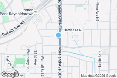 Map image of the property - 34 Moreland Ave NE