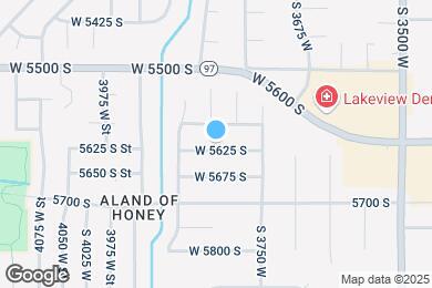 Map image of the property - 3804 W 5625 S
