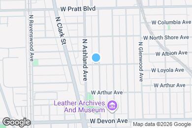 Map image of the property - 1542 W Albion Ave